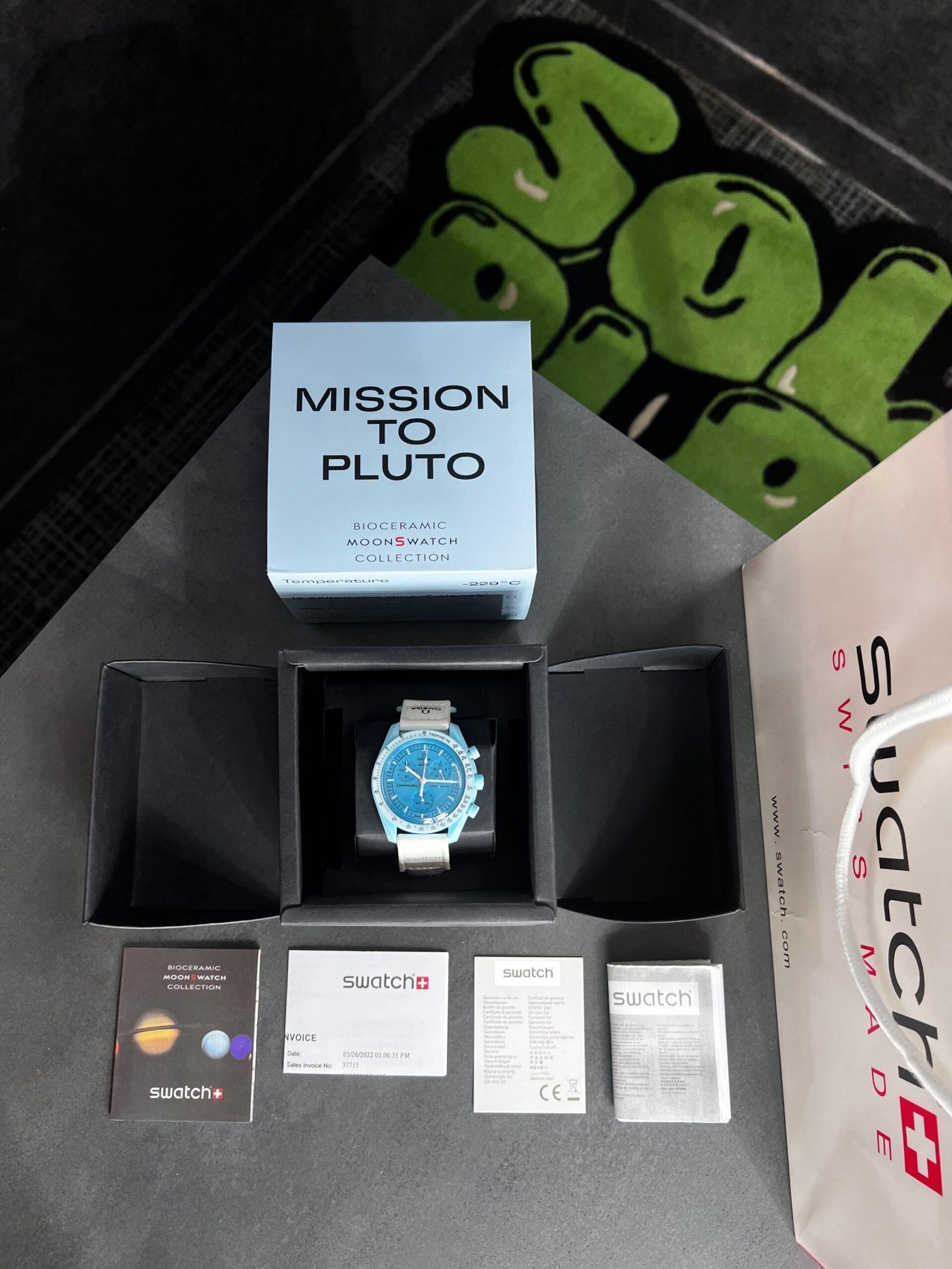 Swatch X Omega Bioceramic Moonswatch Mission To The Moon Uranus With Kit - Image 2