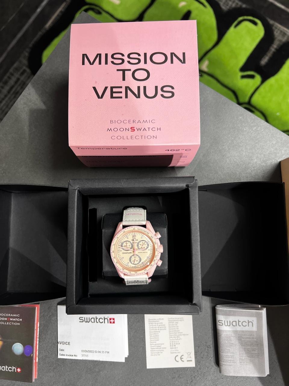 Swatch X Omega Bioceramic Moonswatch Mission To The Moon Venus With Kit - Image 2