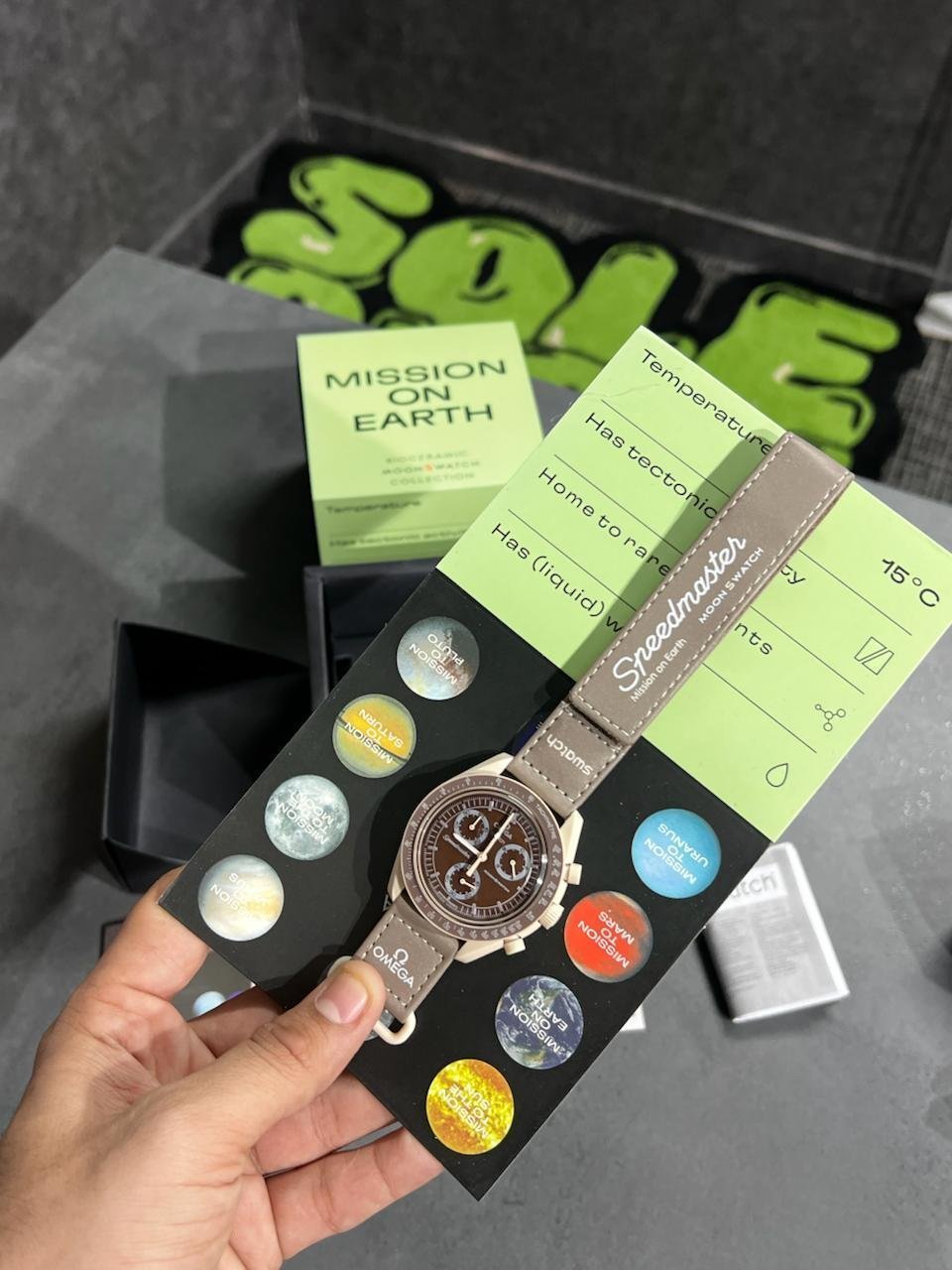 Swatch X Omega Bioceramic Moonswatch Mission To Saturn With kit - Image 2