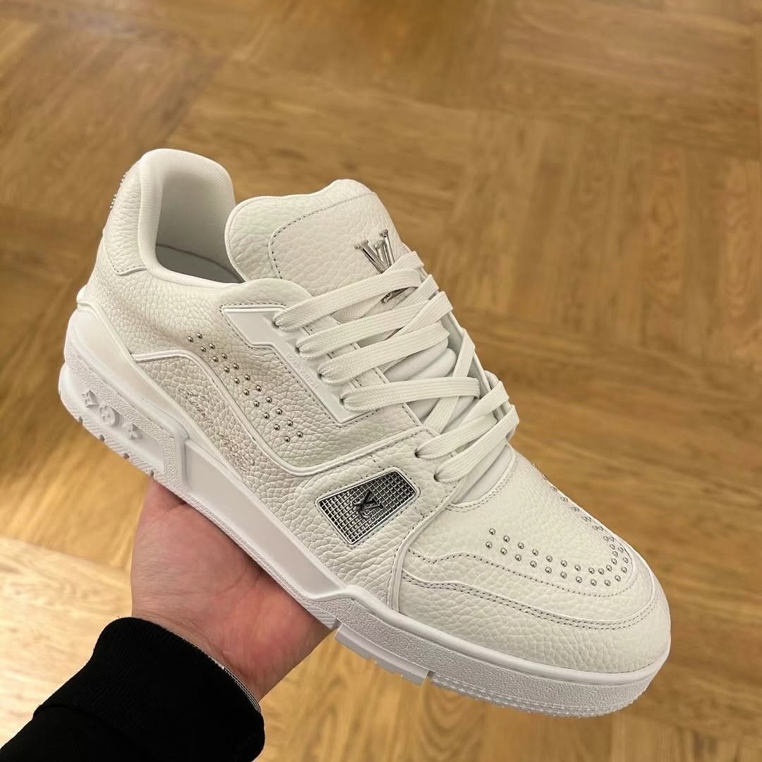 *Louis Vuitton Trainer "Triple White"(Restock On Demand & With OG Box) - Image 6