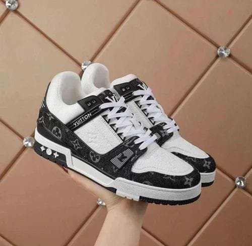 *Louis Vuitton LV Trainer Monogram Denim Black With Accessories - Image 2