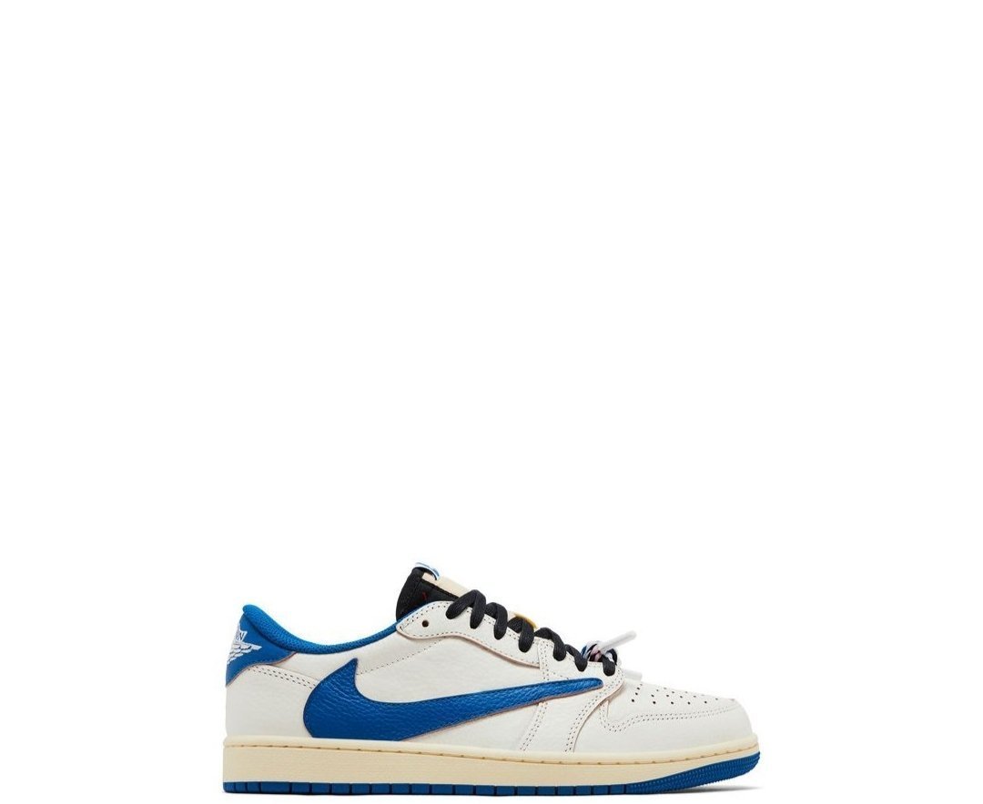 Fragment Design x Travis Scott x Air Jordan 1 Retro Low OG SP 2025 'Sail Military Blue'