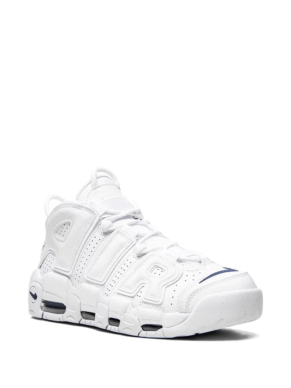 Nike Air more uptempo white on white - Image 2
