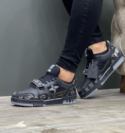 Branded Trainer Sneakers Black Premium - Image 2