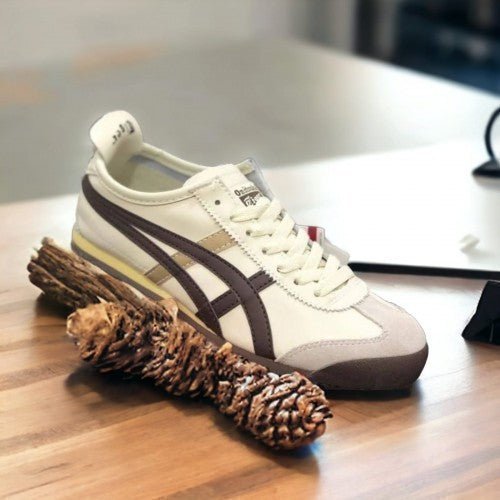 Branded Tiger Sneakers Mexico 66 Beige Brown Gold - Image 4