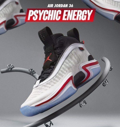 Branded Air Retro 36 Psychic Energy White Black - Image 3