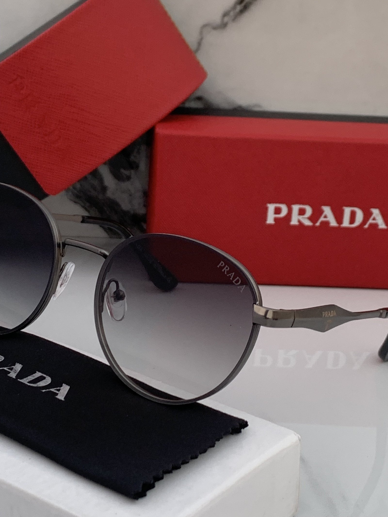Branded PDA Sunglasses 364_black_shaded (With Original Kit) - Image 5
