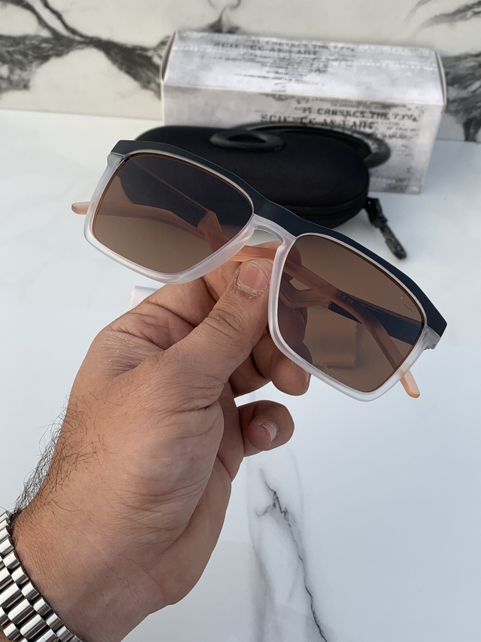 Branded OKLY Sunglasses 83116 Brown (With Original Kit) - Image 4