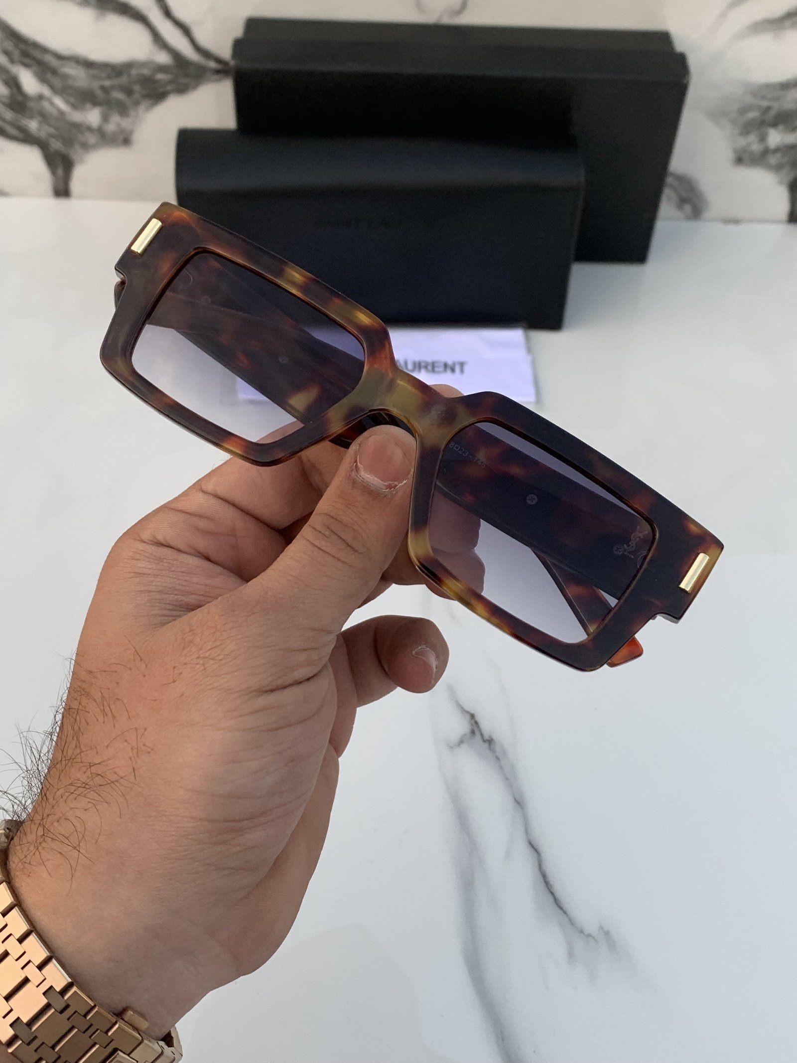 Branded YSNT Tiger Brown Sunglasses (With Original Kit) - Image 4