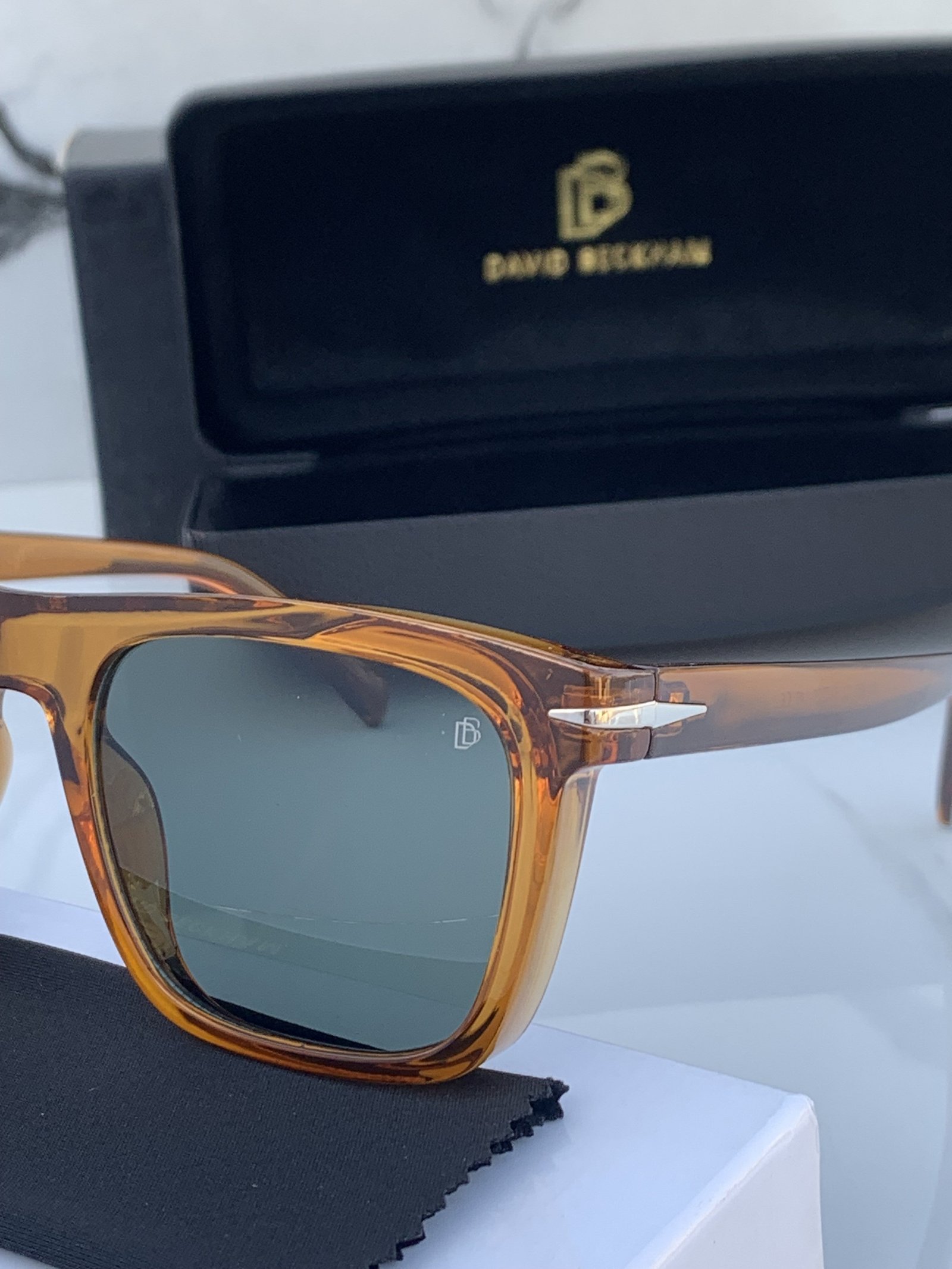 Branded DB Brown Sunglasses Grey (With Original Kit) - Image 5