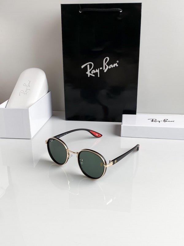 Branded Rb Gold Green Sunglasses Bt (With Original Kit) - Image 4