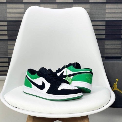 Branded Aj 1 Low Black Mystic Green Shoes For Men's - Image 2