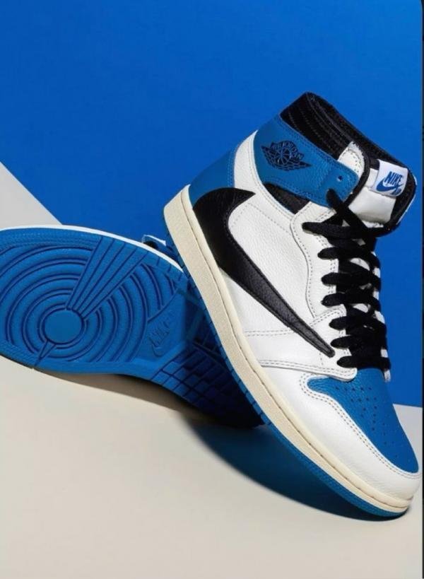 Fragment Design x Travis Scott x Air Jordan 1 Retro High With Plastic Cover TOP BATCH UA - Image 2
