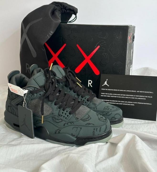 Jordan retro 4 kaws olive TOP BATCH UA - Image 2