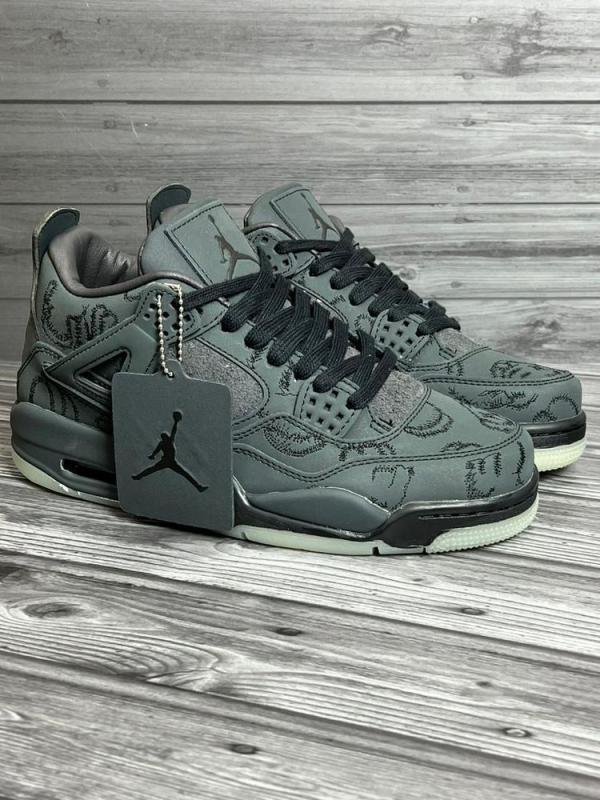 Jordan retro 4 kaws olive TOP BATCH UA - Image 3
