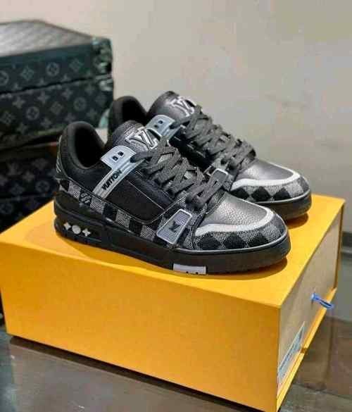 Louis Vuitton Trainer Black Grey TOP BATCH UA - Image 4