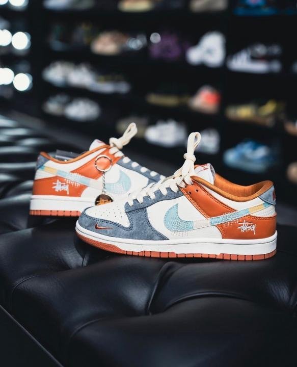 Nike SB Dunk Low C Stussy Grey Orange TOP BATCH UA - Image 2