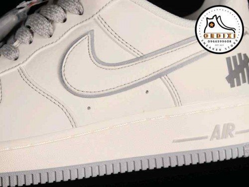 Undefeated x Nike Air Force 1 07 Low Cream Light Grey TOP BATCH UA - Image 3