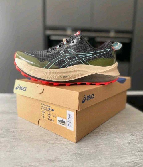 Asics Trabuco Max Black Green 431 TOP BATCH UA - Image 2
