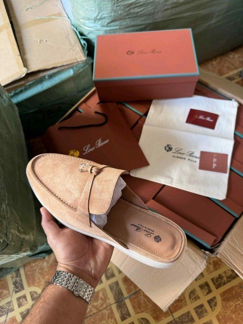 Loro Piana Babouche Loafers Beige 216 TOP BATCH UA - Image 2
