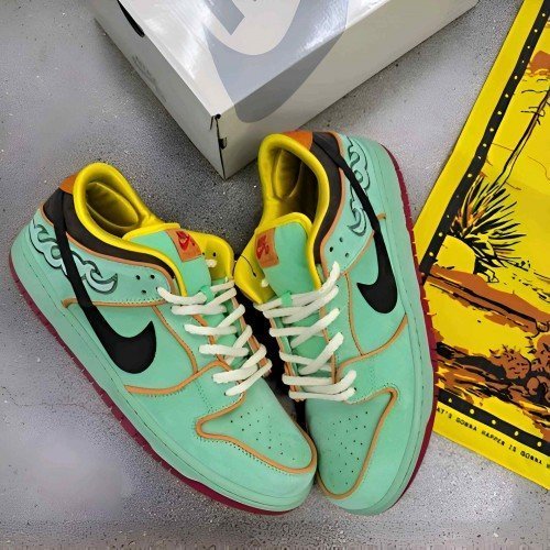 Nike SB Dunk Low QS Black Rodeo Tourmaline TOP BATCH UA - Image 4