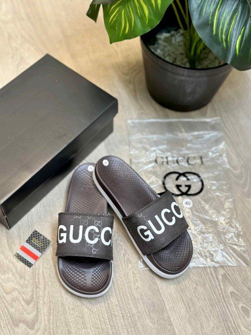 Gucci Monogram Soft Comfort Premium Brown Flip Flop - Image 2