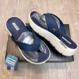 Skechers Go Walk Comfort Premium Navy Beige Simplex