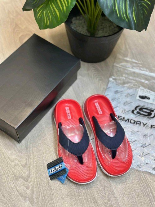 Skechers Go Recover Premium Red White Navy Simplex - Image 2
