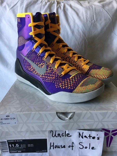 nike kobe ix elite purple laser orange 480 TOP BATCH UA - Image 3