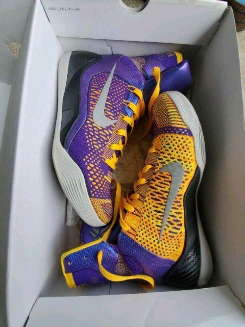nike kobe ix elite purple laser orange 480 TOP BATCH UA - Image 4