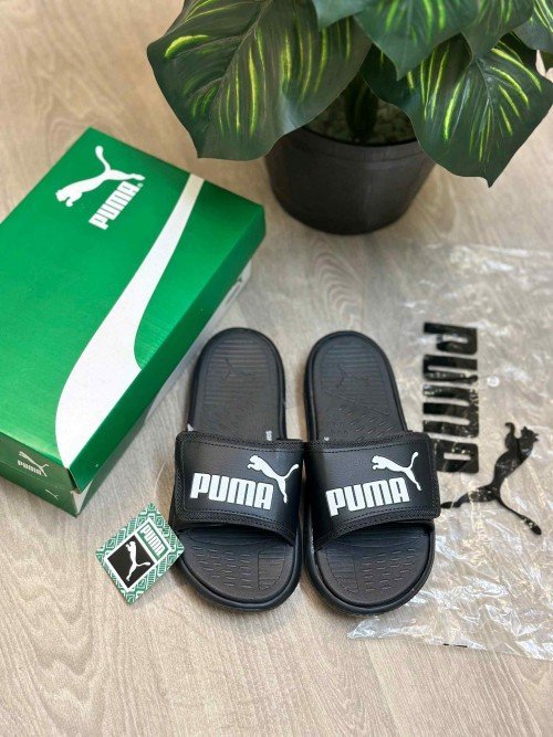 Puma Softride Adjust Premium Black White Flip Flop - Image 2