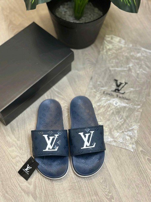 Louis Vuitton Monogram Soft Cusion Premium Blue Flip Flop - Image 2