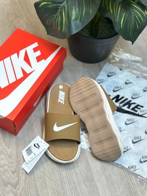 Nike Classic Cloud Sole Premium Beige Cream Flip-Flop - Image 2