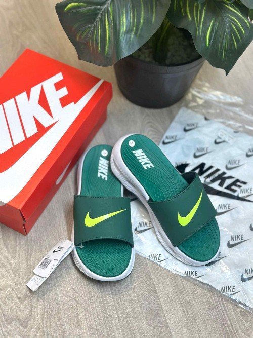 Nike Classic Cloud Sole Premium Green White Flip-Flop - Image 2