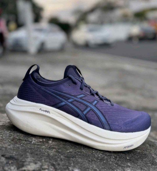 Asicss Gel-Nimbus 27 INDIGO FOG DENIM BLUE TOP BATCH UA - Image 5