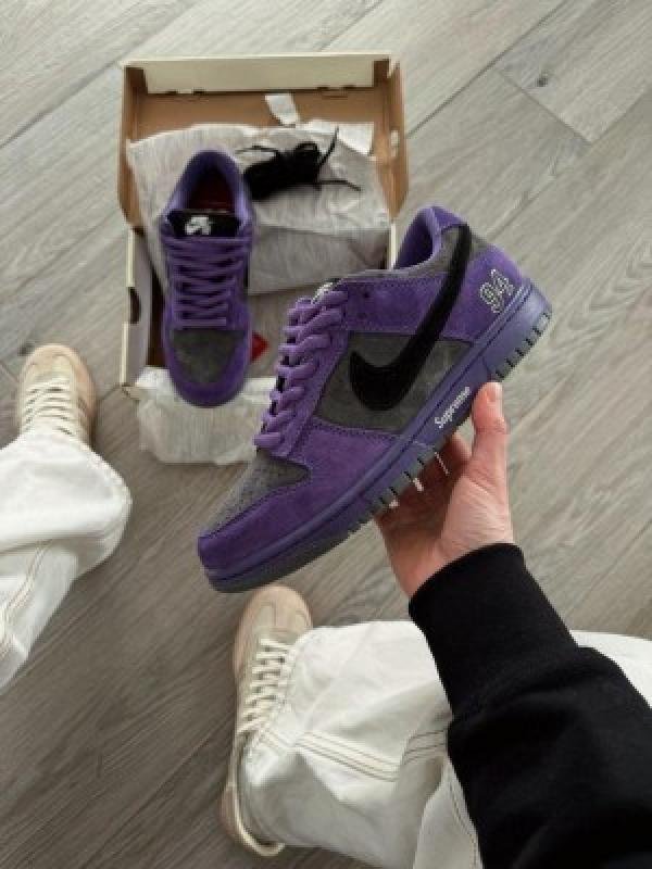 supreme x Nike sb dunk low ink iron grey fixed TOP BATCH UA - Image 3