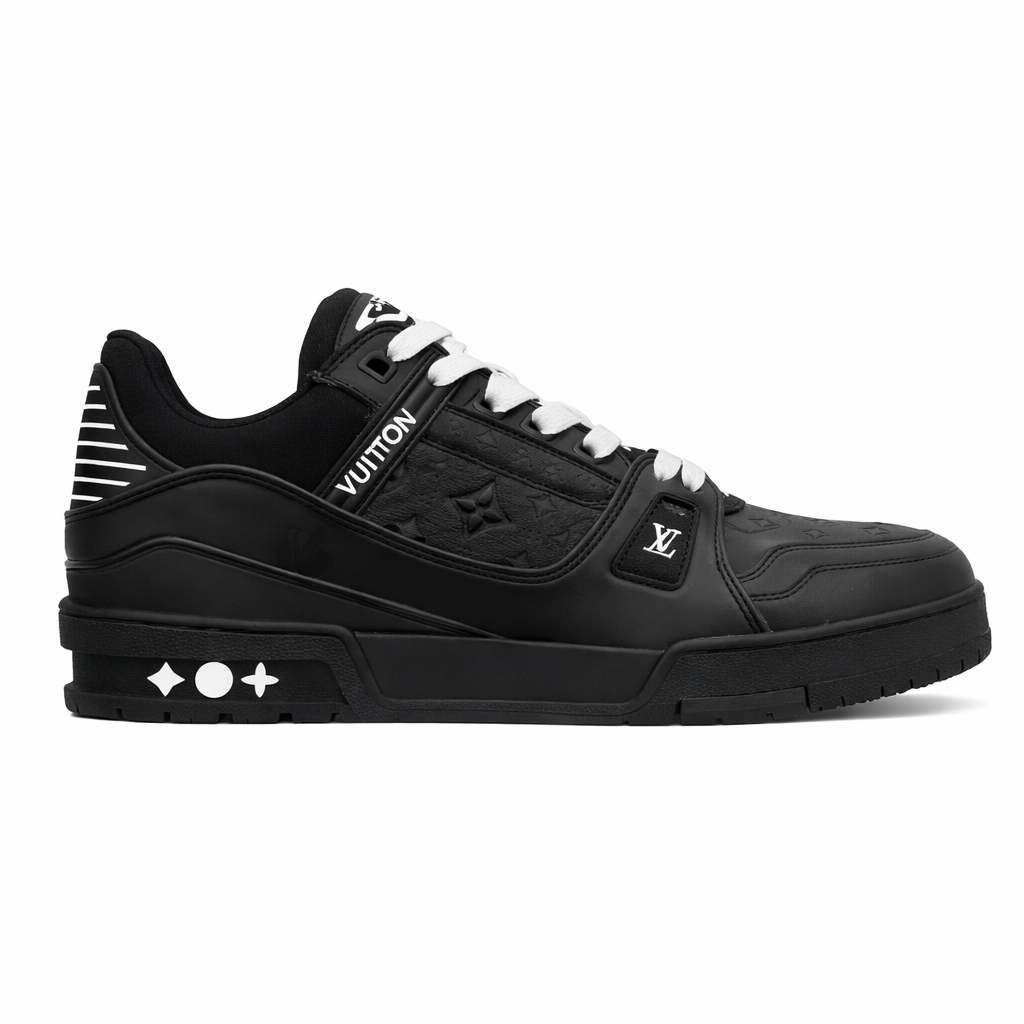Louis Vuitton LV Trainer Black Embossed Monogram TOP BATCH UA
