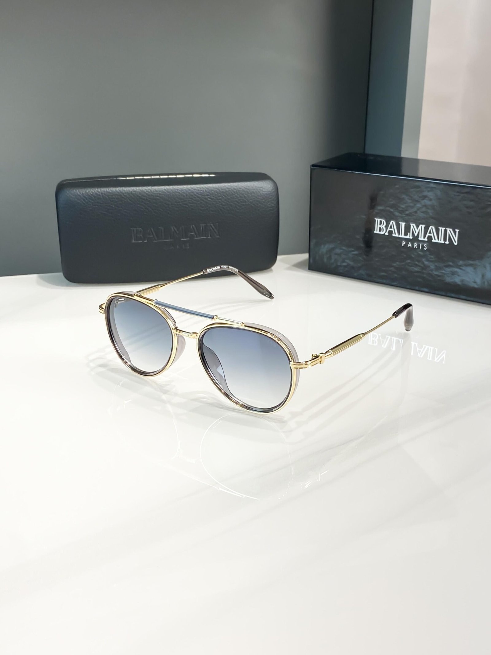 Balmain Gold Blue Shaded