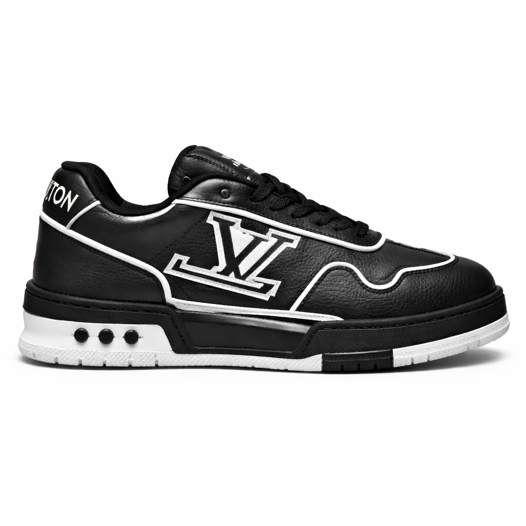 LOUISS VUITTTON TRAINER 2026 WHITE BLACK TOP BATCH UA