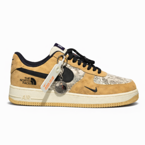 Nike Air force 1 North face Beige Black TOP BATCH UA