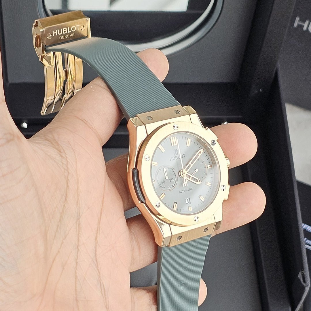 Hublot Mint Green Copper Dial Leather Belt Watch - Image 4