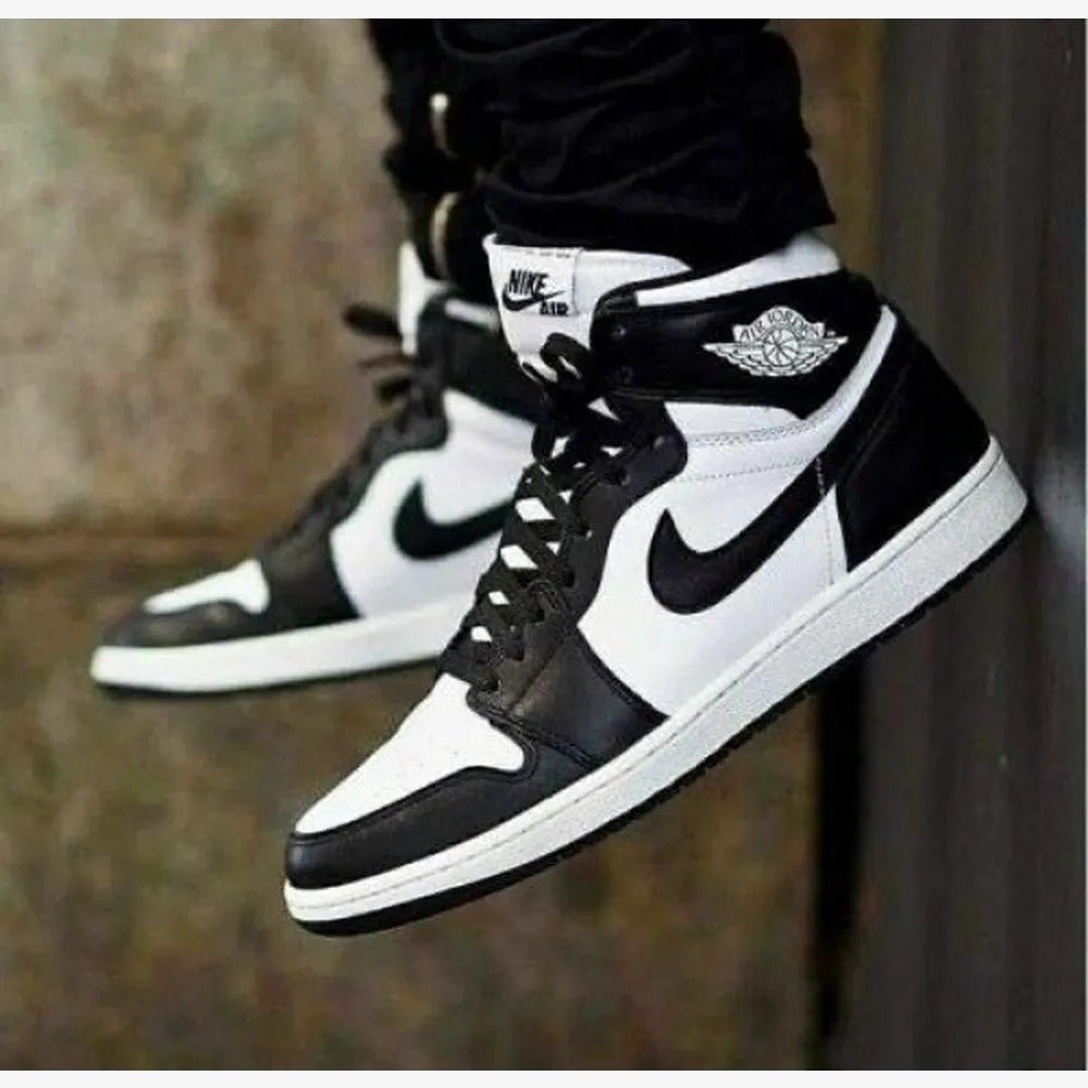 Branded Air Retro 1 Black And white Sneakers High Ankle - Image 2