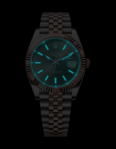 Rolex Date just 41 Two-Toned Rose Gold Stainless Steel Brown Dial - Image 9