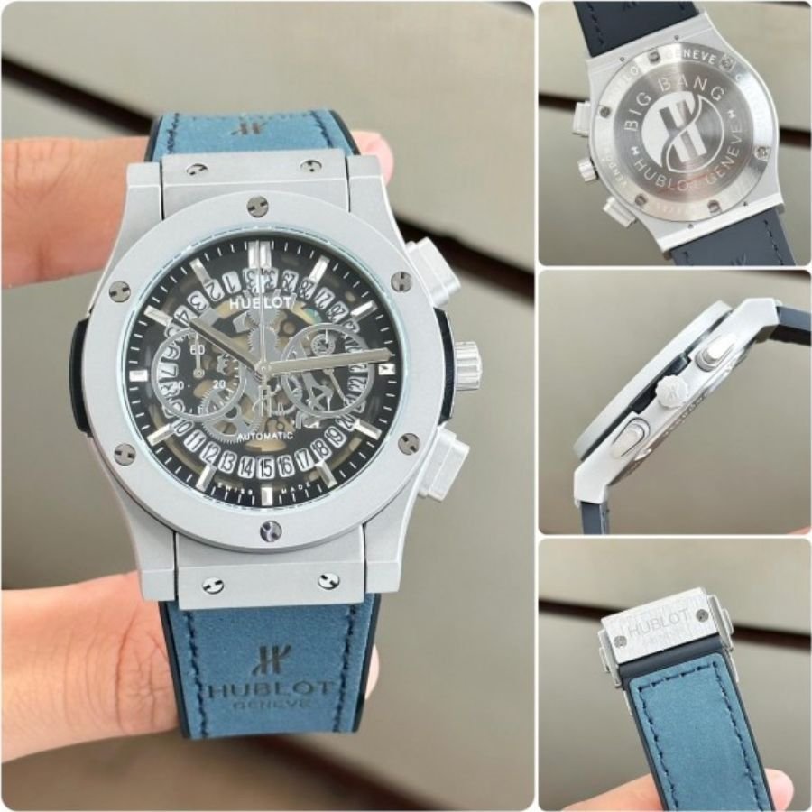 Hublot Big Bang Calendar Watch Blue. - Image 4