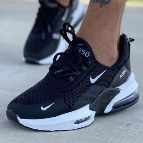 Branded Airmax 950 Black White Shoes For Men's - Image 6