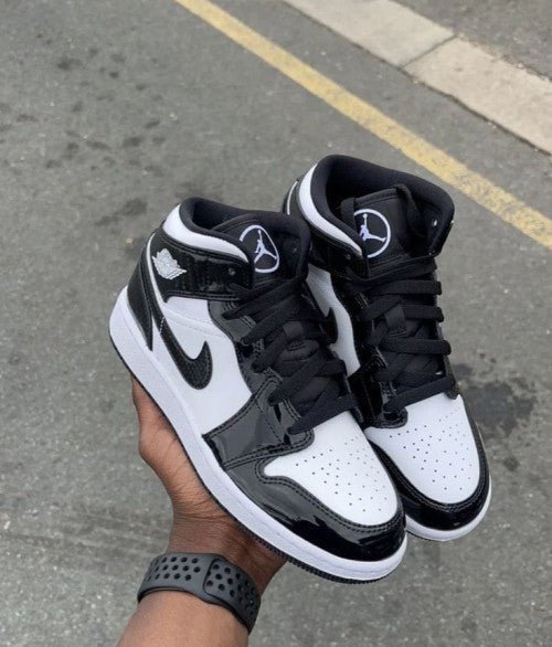 Branded Aj 1 Mid Carbon Fiber Black White For Mens - Image 4
