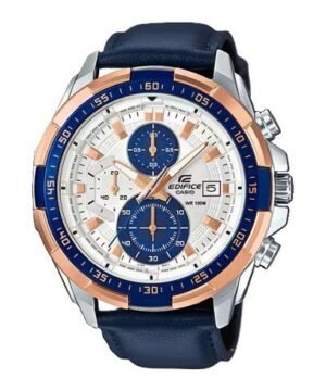 Edifice Blue Leather Watch