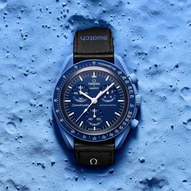 Swatch X Omega Bioceramic Moonswatch Mission To Neptune With Kit