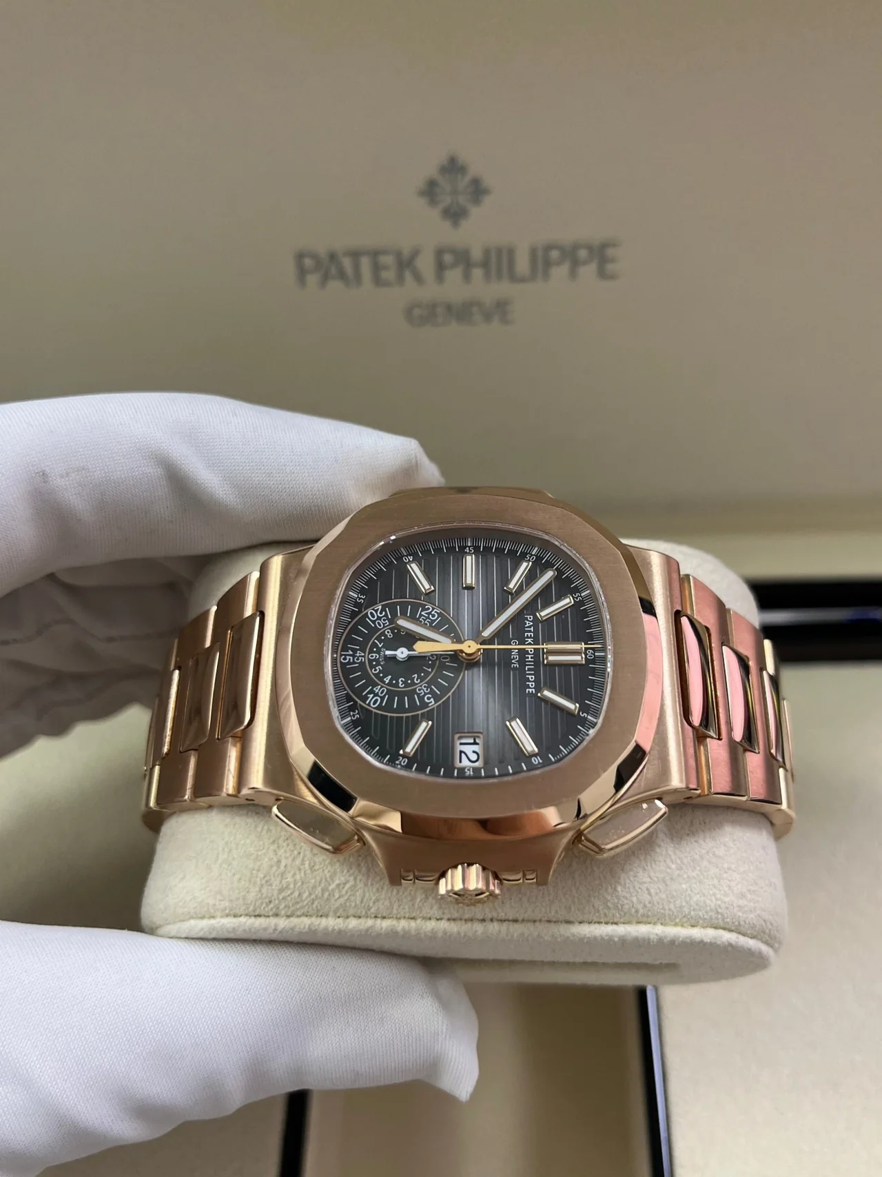 Patek Philippe Nautilus Rose Gold/ Black Gradient Dial - Image 3