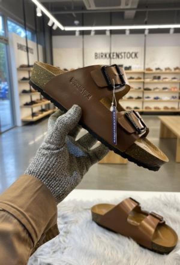 BIRKENSTOCK Tan SLIDE premium - Image 2